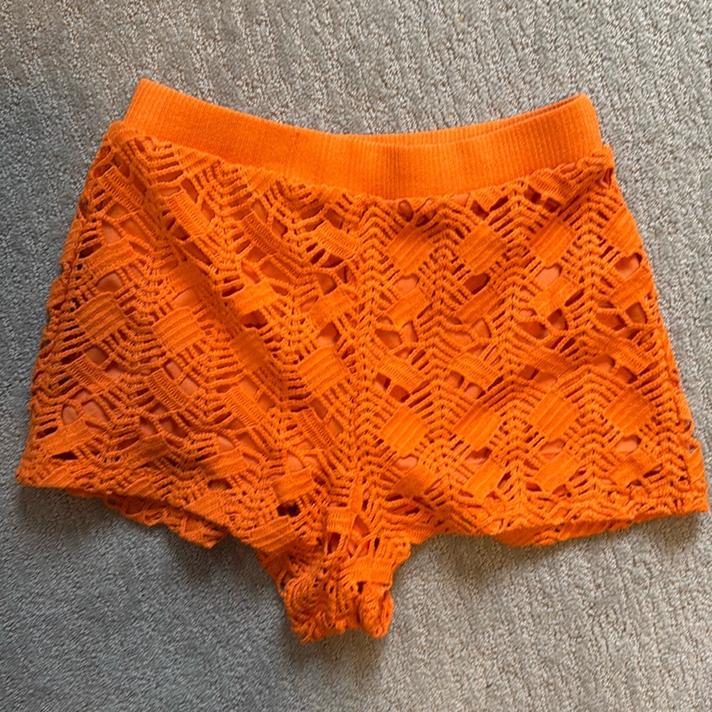 Zara crochet shorts